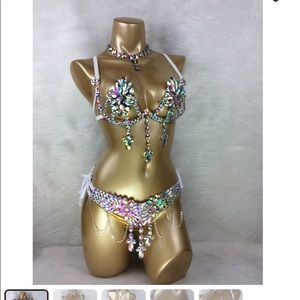 Rave carnival bra set